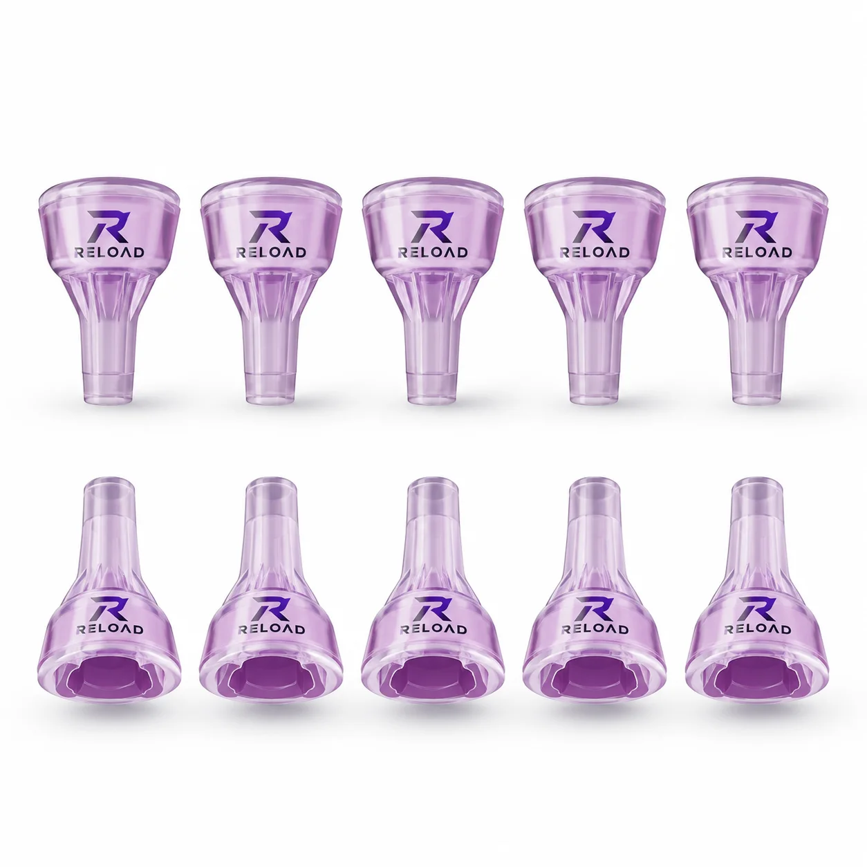 Pen naalden vial straight on, RELOAD label with PURITY > 99%
